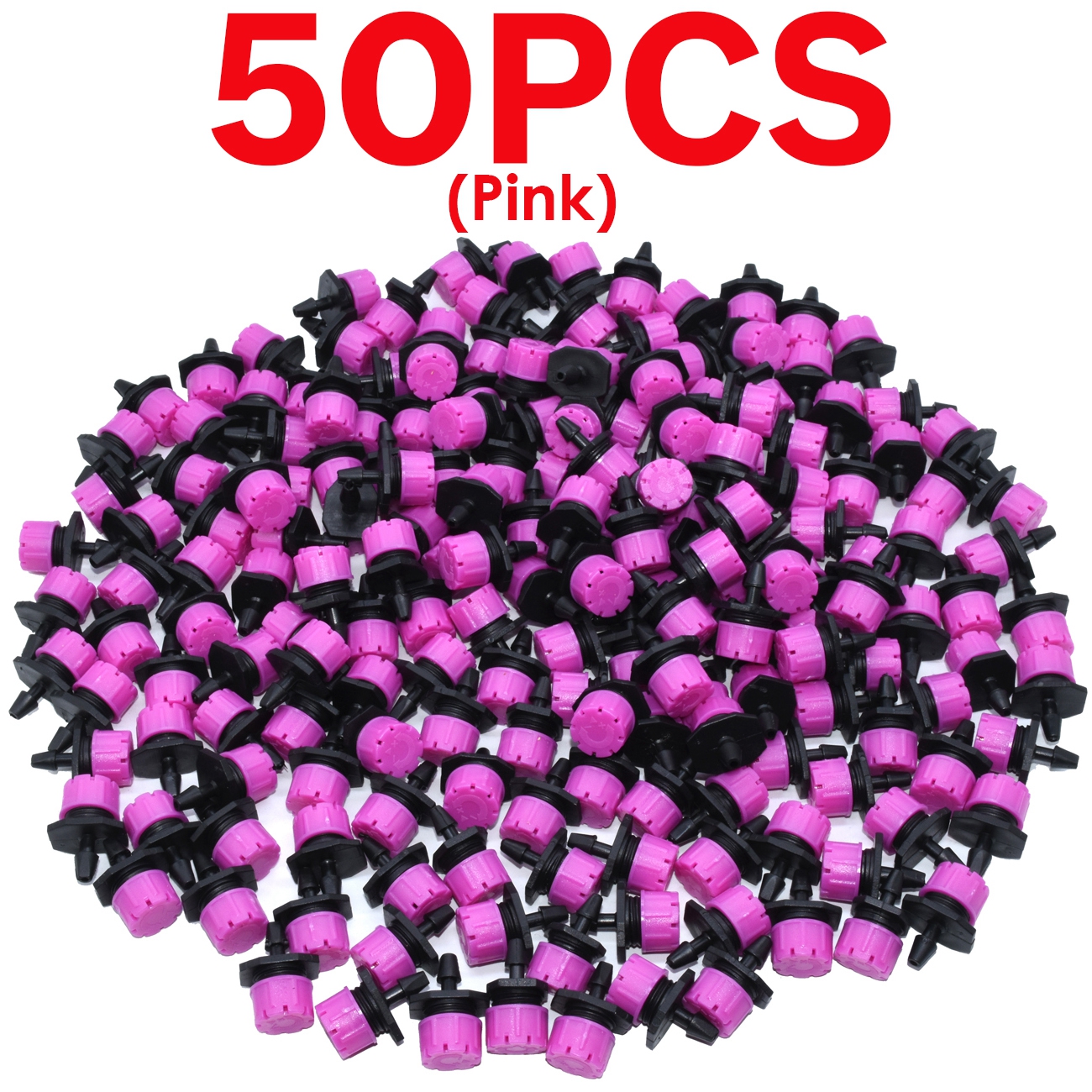 Greenhouse 30-800PCS 4-Type Garden 1/4'' Adjustable Micro Nozzle Drip Irrigation System 4/7MM Watering Sprinkler Emitter Dripper