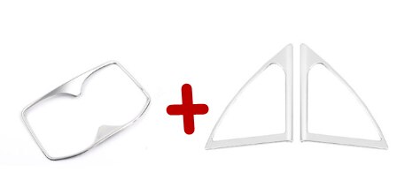 Accesorios cromados para Interior de Peugeot 3008/ GT 5008/GT, marco de cubierta embellecedora, decoración de acero inoxidable: 3pcs