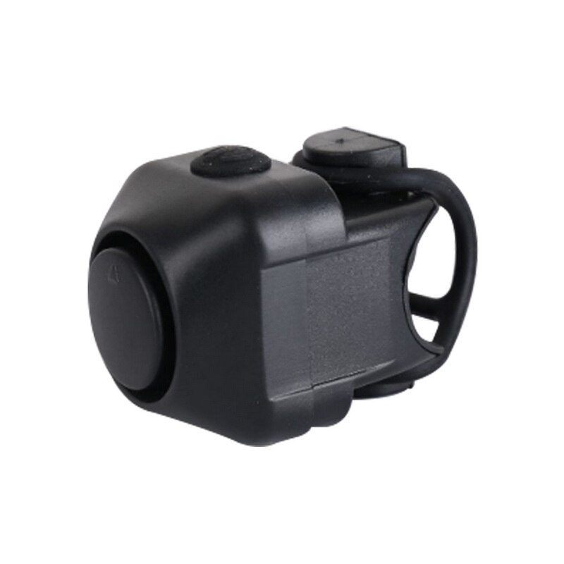 Fiets elektronische luide claxon 130 db waarschuwingsveiligheid elektrische bel politie sirene fiets stuur alarm bel fietsaccessoires: Zwart