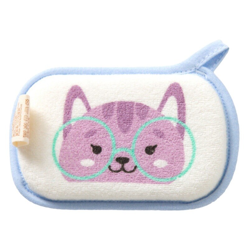 Paño suave de microfibra para bebé Infante recién nacido, Toalla de baño, paño de alimentación, Toalla de baño para niños, herramienta de baño de bebé: cat