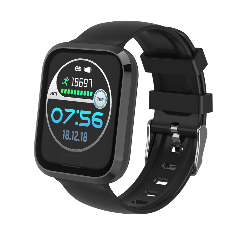 YH3 Smartwatch Bluetooth Smart Armband Herz Rate Fitness Monitor Blutdruck IP67 Wasserdichte Armband Für Andriod, IOS: Black