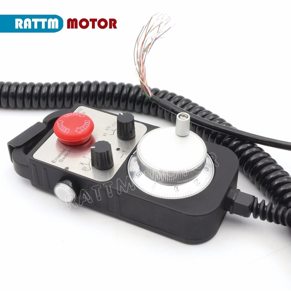 CNC Puls Generator Universal- CNC Router Hand Rad 4 Achsen MPG Anhänger Handrad Notfall halt 100 Puls 5V