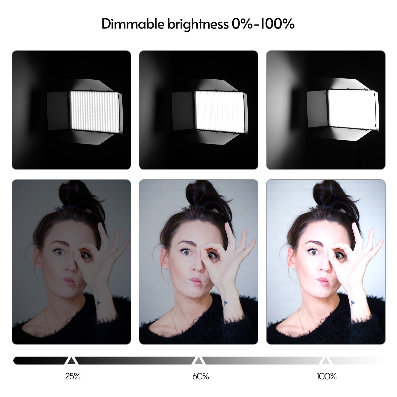 Andoer LED-800 LED Video Light Photography Light Panel 800PCS Bright Light Beads Adjustable Bi-Color 3200-5600K