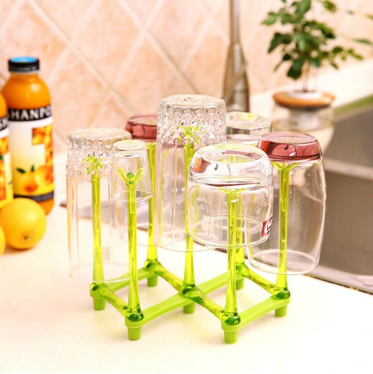 Stretch Multi-position Drain Cup Holder Plastic Cup Holder Glass Cup Storage Holder Upside Down Milk Bottle Holder