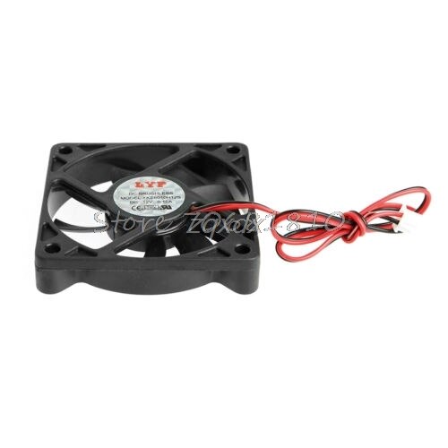 DC 12V 2-Pin 60x60x10mm PC Computer CPU System Sleeve-Bearing Cooling Fan 6010 Whosale
