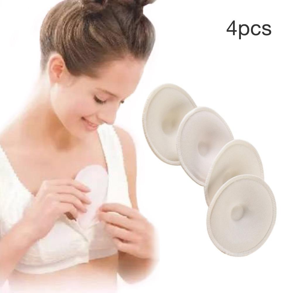 4pcs Pregnant Women Anti-overflow Breast Pad Thick Three-dimensional Cotton Anti-overflow Nursing Bra Inner Pad Can Be Washed