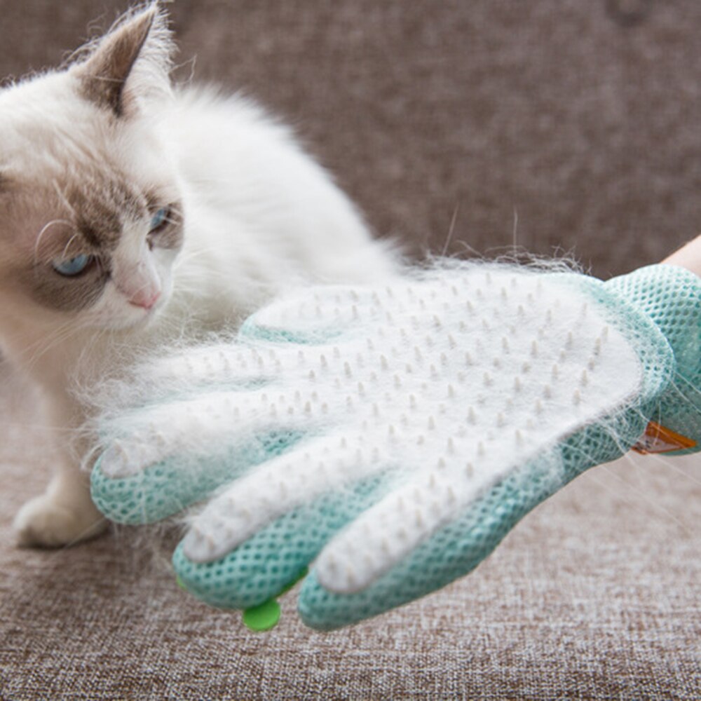 Kat Grooming Handschoen Voor Katten Wol Handschoen Huisdier Ontharing Borstel Kam Handschoen Voor Pet Reiniging Massage Handschoen Schoon Haar borstel