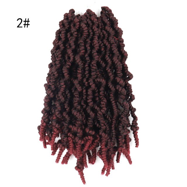 LISI chica pasión Twist pelo Crochet extensiones de trenzado trenzas de ganchillo sintéticas primavera Pelo trenzado para esponjoso: 1B/30HL