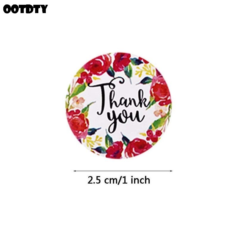 500pcs Round Thank You Stickers Scrapbooking DIY Seal Labels Wedding Party Package Stationery Invitations Sticker