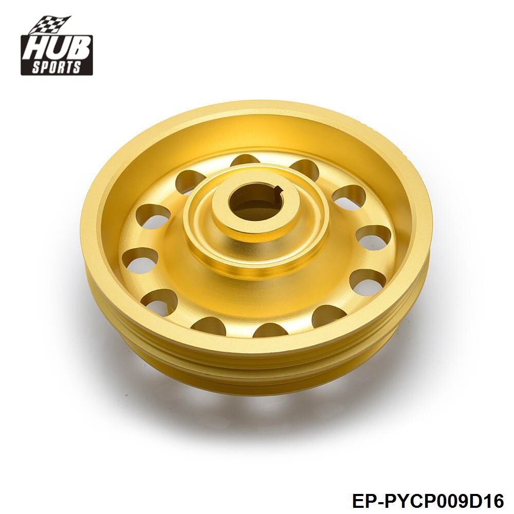 Light Weight Aluminum Crank Shaft Pulley Wheel For Honda D-Series HU-PYCP009D16