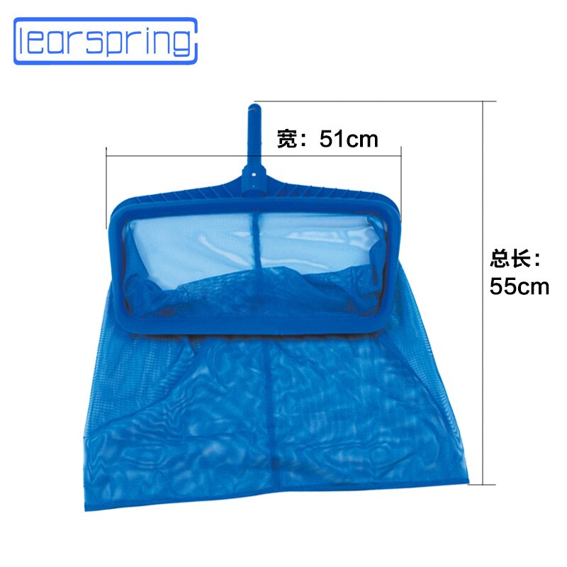 Swimming Pool Skimmer Cleaner Leaf Rake Mesh Net Fountain Pool Tool Leaf Bag Cleaning Equipment Accessories with Rod Stick: BL-9018