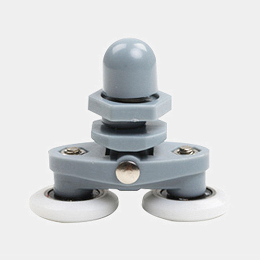 Rouleau de porte de douche, Double roues, poulies supérieures inférieures, roues de porte coulissante, cabines, coureurs, kit de remplacement de salle de bains 18-27mm