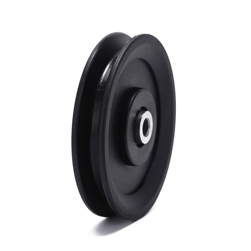 115mm Cable Gym Universal Fitness Equipment Part Bearing Pulley Wearproof Nylon Bearing Pulley Wheel