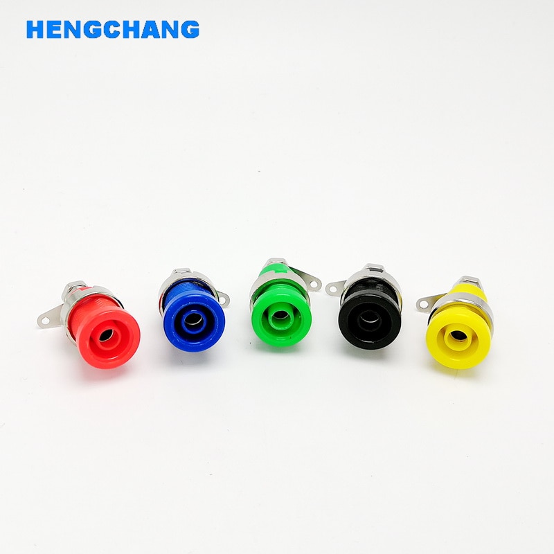 10 Pcs 4 Mm Multimeter Instrument Socket 4 Mm Bericht Banana Socket Panel Mount Test Sonde Connector