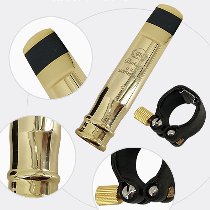 Music Fancier Club Tenor Soprano Alto Saxophone Metal Mouthpiece Gold Plated Sax Mouth Pieces Accessories 5 6 7 8 9