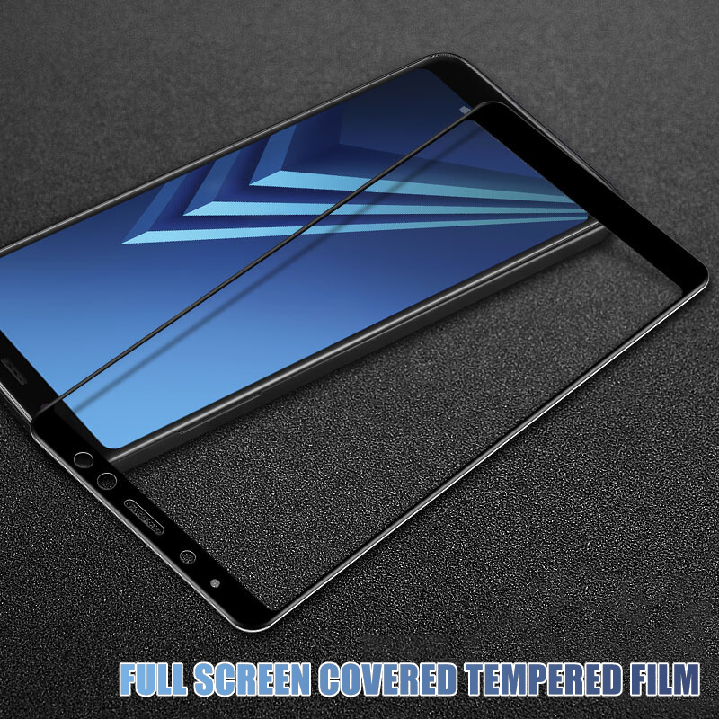 Volle Abdeckung Schutz Glas Auf die Für Samsung Galaxy A6 A8 J4 J6 Plus A7 A9 J2 J7 J8 gehärtetem Glas Screen Protector Film