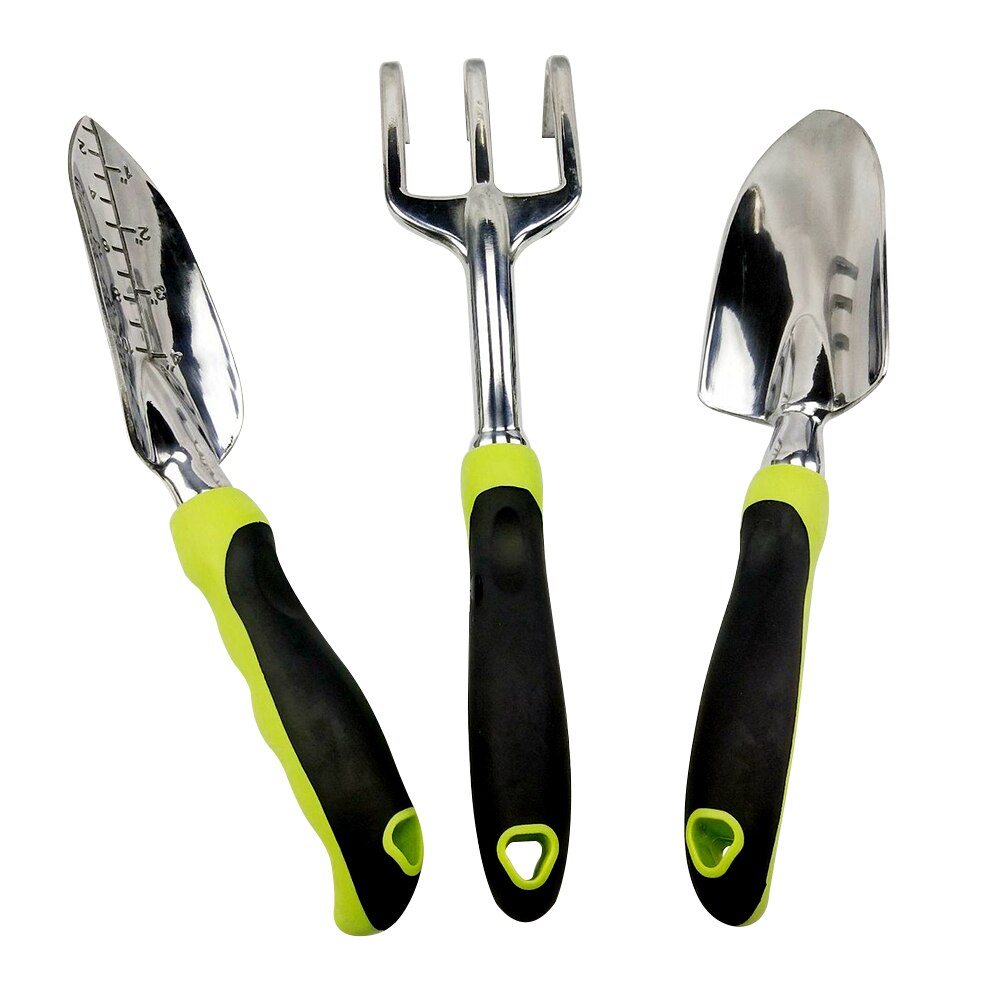 3pcs Gardening Tool Set Balcony Home-grown Mini Digging Suits Three-piece Shovel Rake Garden Tools Combination