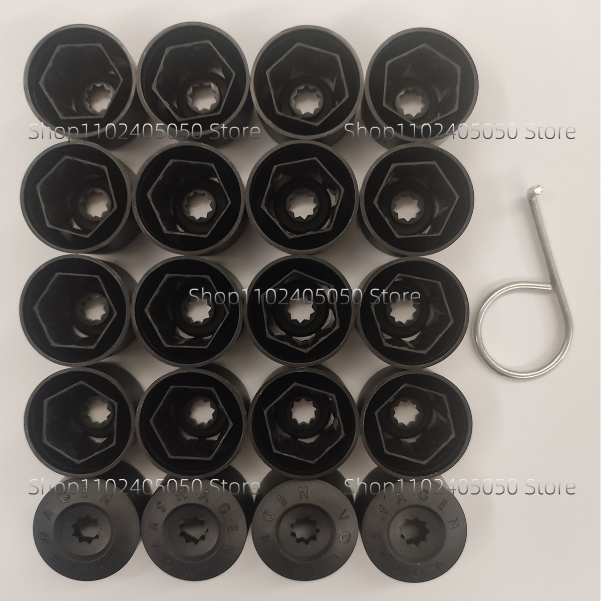 Couvercle d'écrou de boulon de roue de voiture, pour VW Bora Jetta MK6 GTI Passat B7 CC Polo Sharan Suran Touran, accessoires de protection extérieure: Black