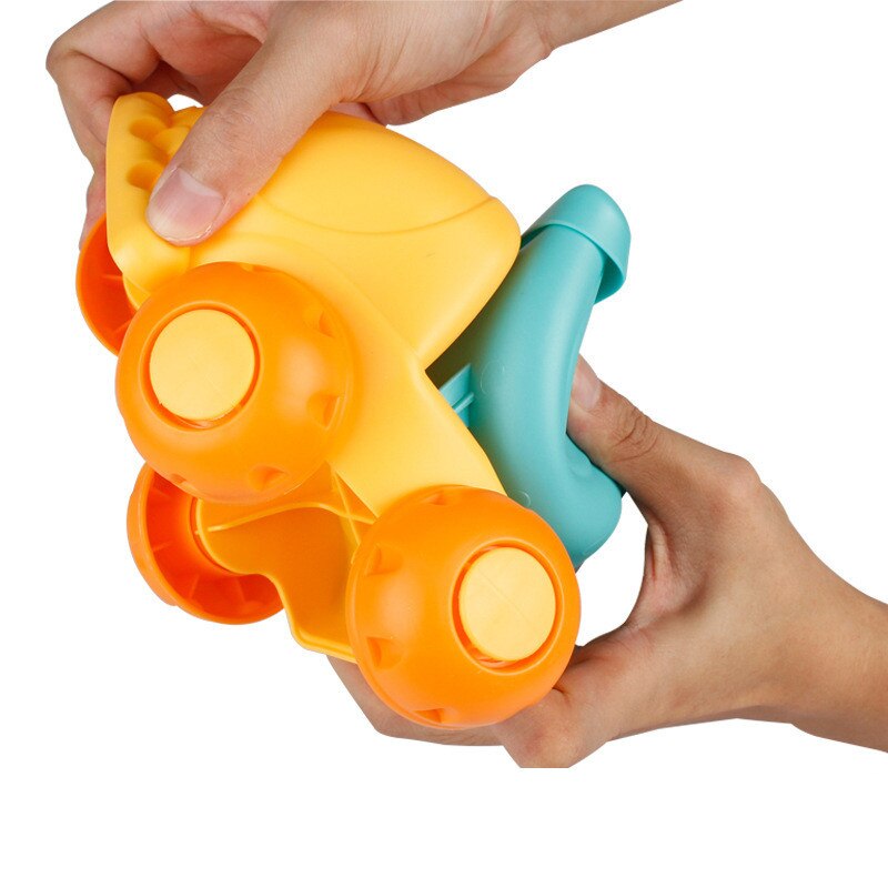 Set De Plage Silicone 8 Pièces – Seau, Pelle, 6 Moules Animaux, Sac, étanche, Lavable, Jaune
