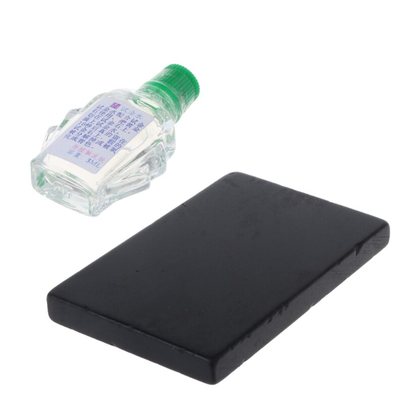 Kit práctico de prueba de ácido, juego de herramientas de joyería Touchstone de agua para pruebas de oro platino plateado