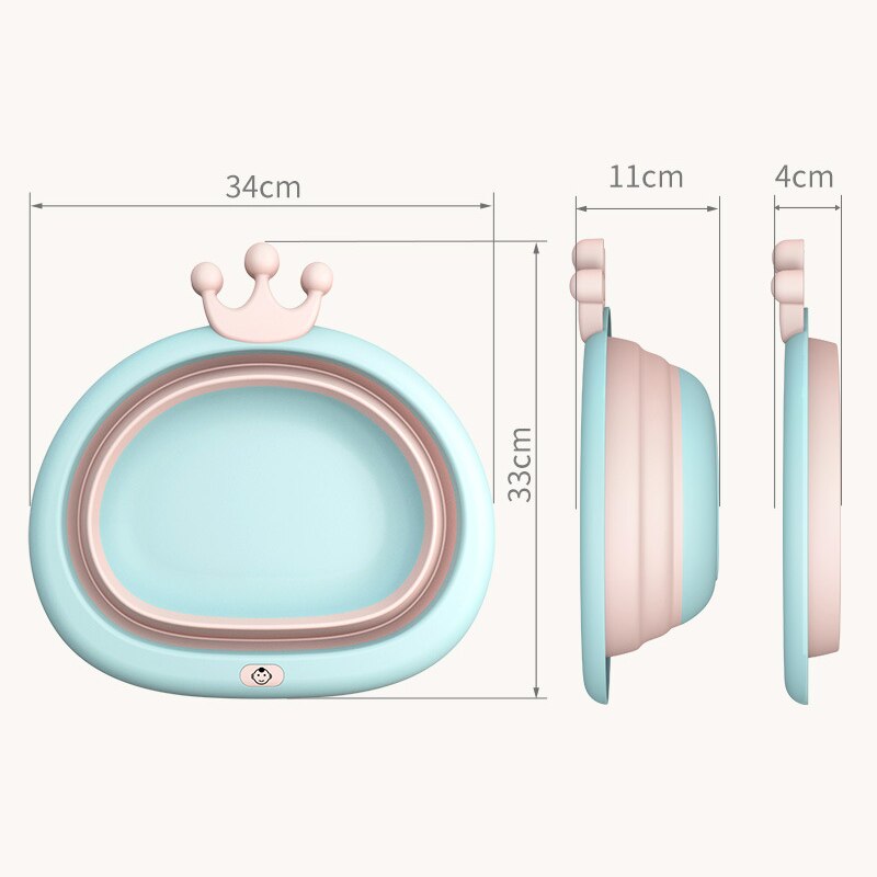 Baquets pliants portables, accessoires de salle de bain, baignoire, en plastique, respectueux de l'environnement, pour bébé