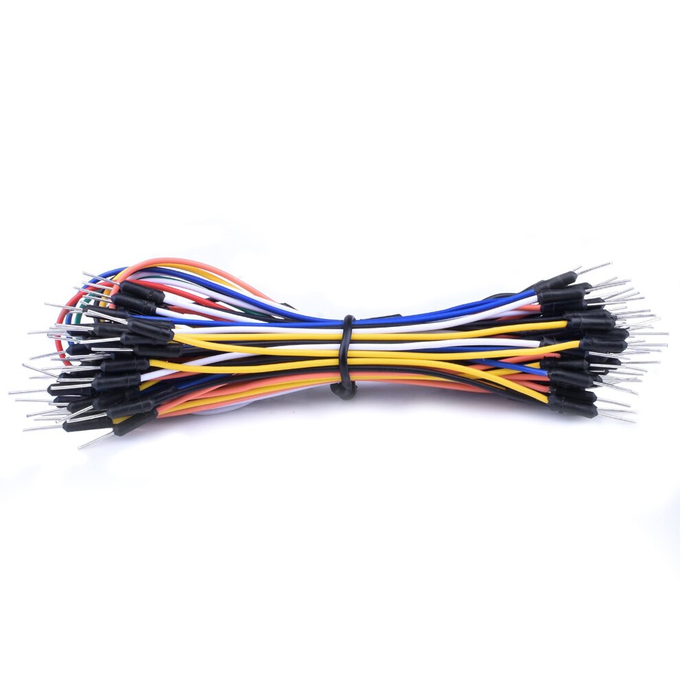 65pcs/lot Jump Wire Cable Male to Male Flexible Jumper Wires for arduino Breadboard DIY Starter Kit