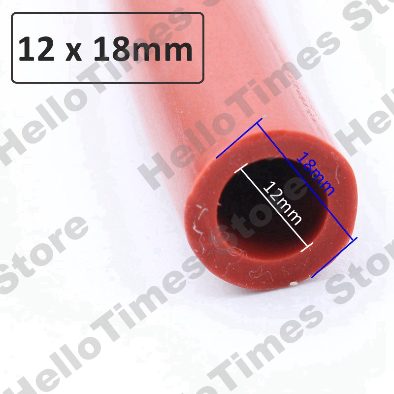 1M Red Silicone Tube 3~50mm Flexible Rubber Hose Thickened Heat Resistant Air Pump Line: Clear