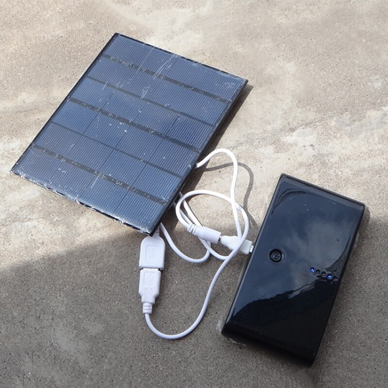 3.5w solcelleoplader til mobiltelefon/mobil powerbank oplader polykrystallinsk solpanel oplader usb