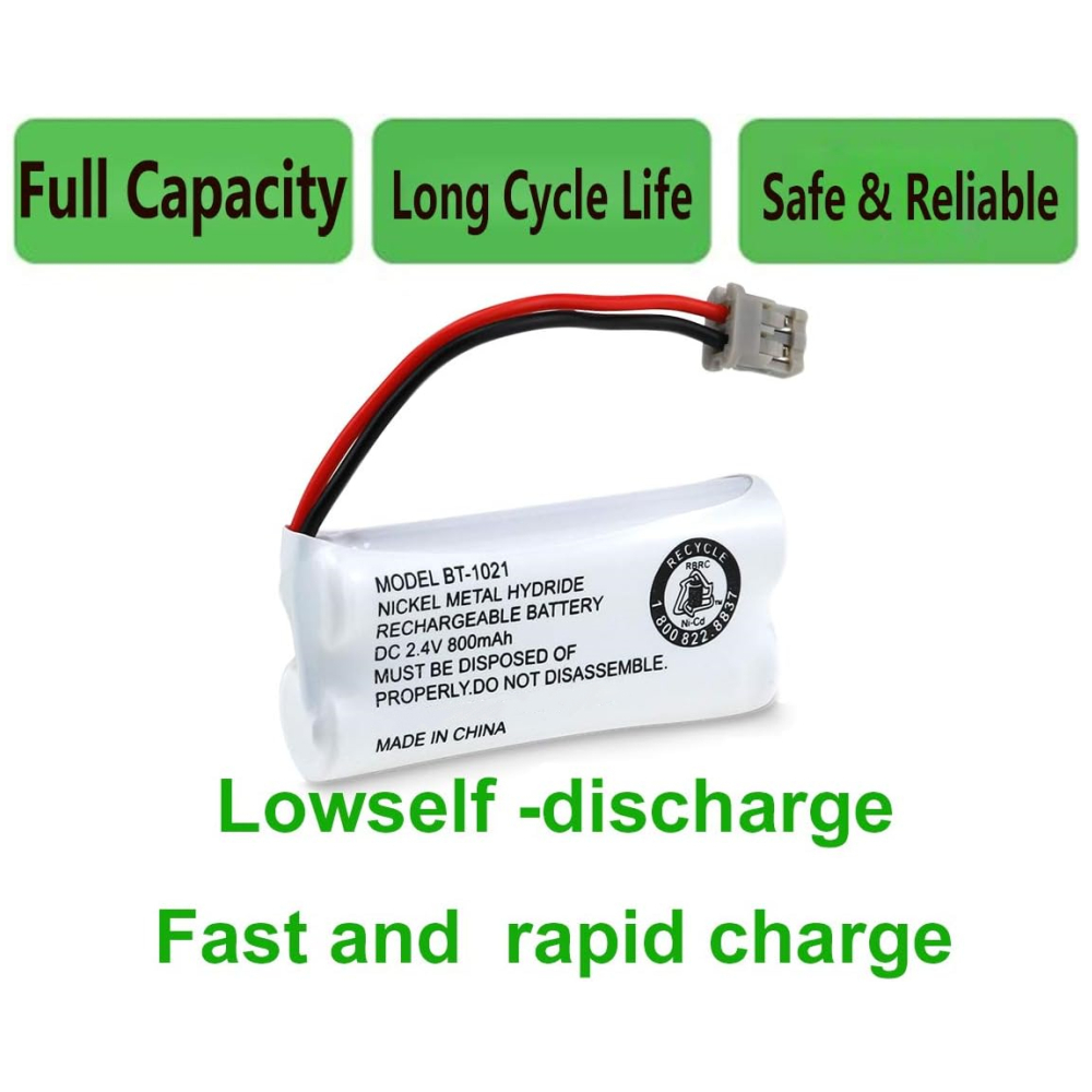 BT-1021 2.4V 800mAh Cordles Phone Battery Compatible with for Uniden uniden 6.0 BT-1016 BT-1008 BT-1025 BBTG0847001 BBTG0798001