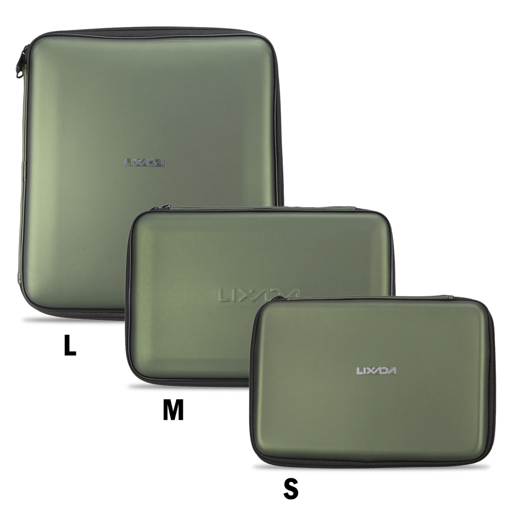 Caja de accesorios para Pesca Lixada, caja de almacenamiento acolchada con alarma de mordida, caja de protección para Pesca