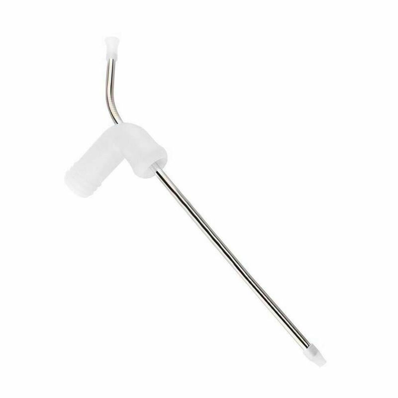 Beer Snorkel, Double Beer Snorkel, Beer Dispenser Straight Style Bottle Beer Artifact Snorkel Beer Straw Mug Blowing C3N1: white