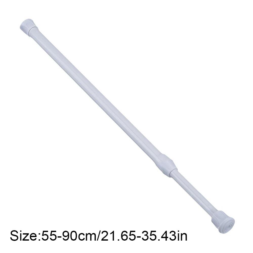 Barra de cortina de muelle de tensión, longitud ajustable para cocina, sala de estar, puerta, baño, 3 tamaños, novedad: 55-90cm