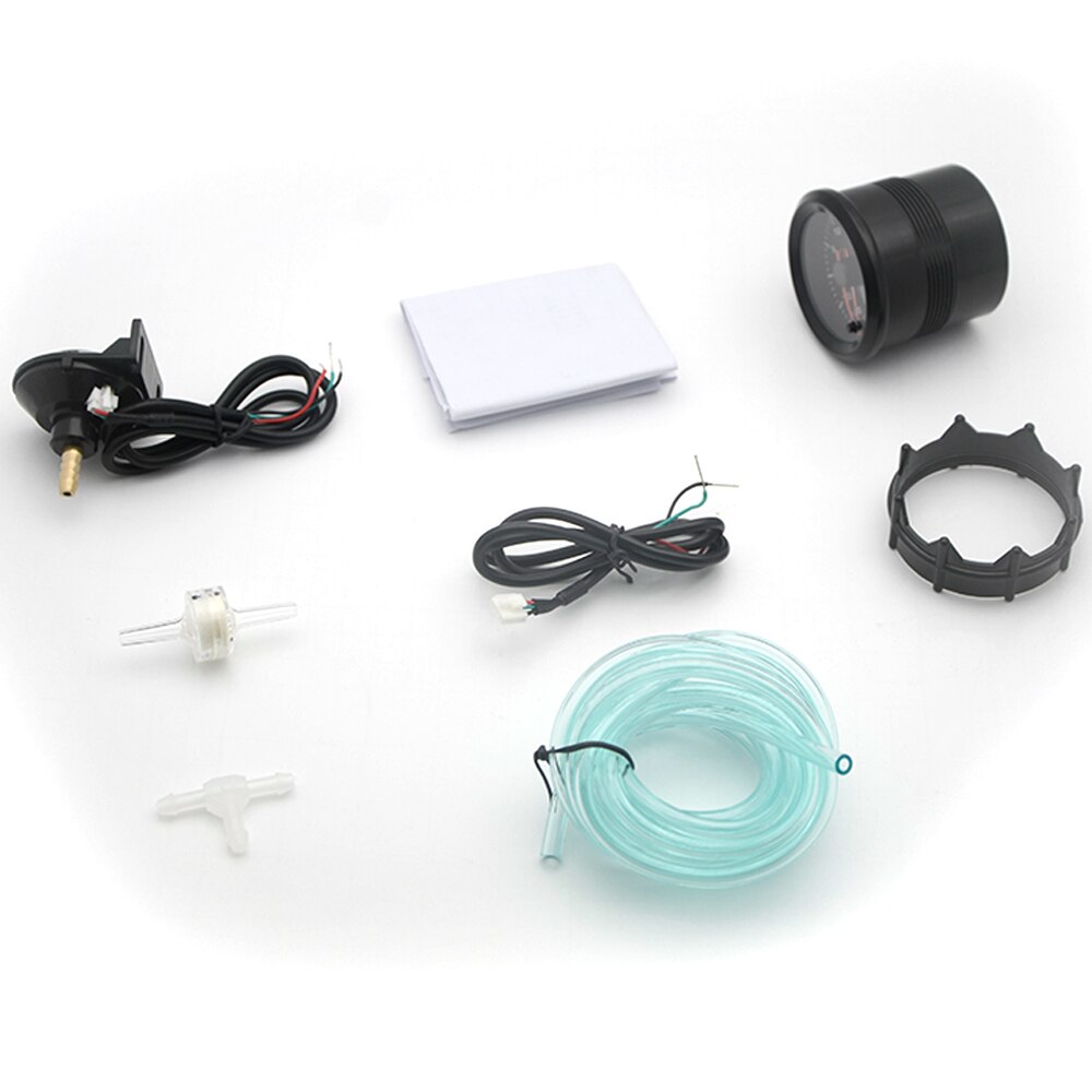 2 "52Mm 7 Kleuren Led Dual Display Boost/Water/Olie Temp/Olie Druk/Volt/Air Fuel Ratio/Egt/Toerenteller Auto Gauge + Gauge Pods