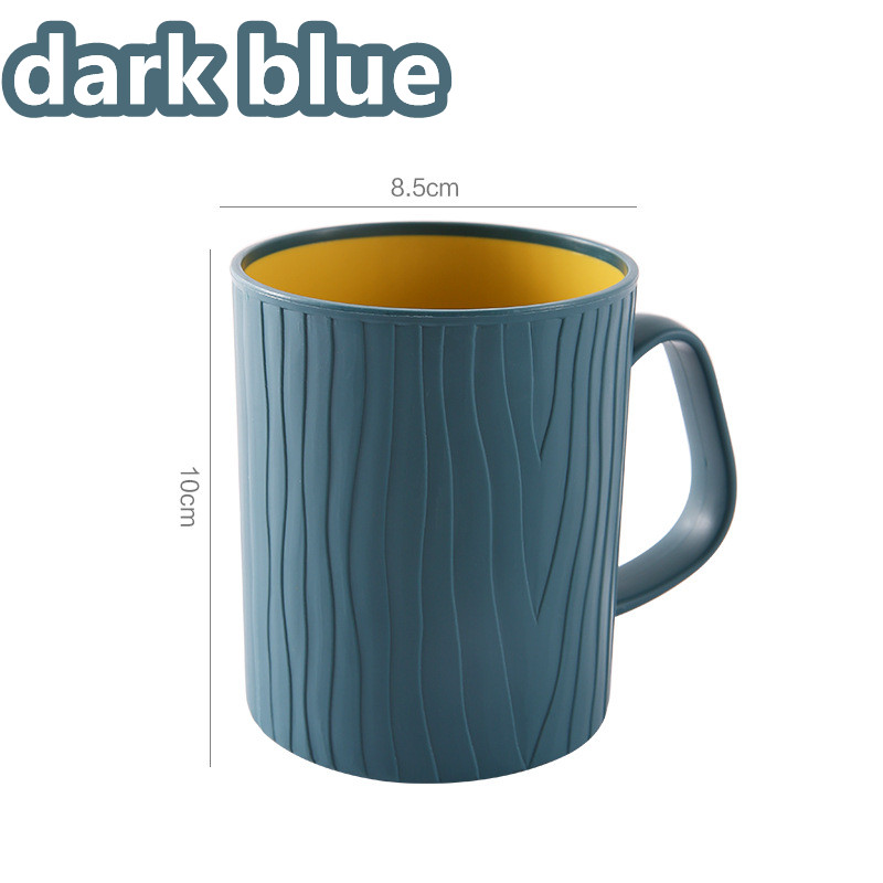 Tandenborstel Beker Mondwater Cup Water Mok Borstelen Cup Home Reizen Effen Kleur Drinkware Gereedschap Badkamer Accessoires: dark blue