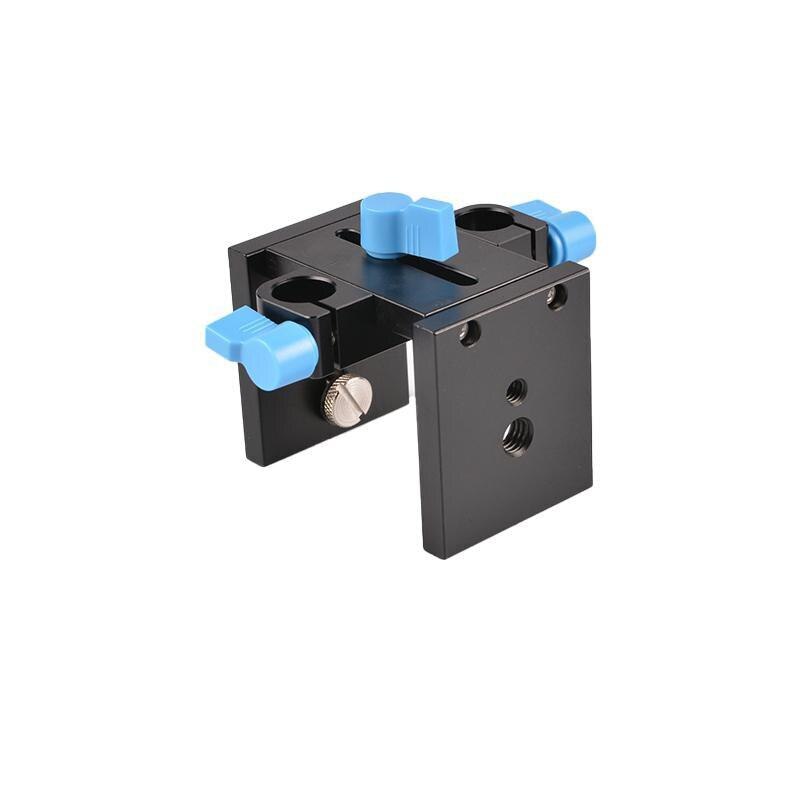 15mm Rail Rod Support System Baseplate Mount For DSLR Follow Focus Rig 5D2 5D3