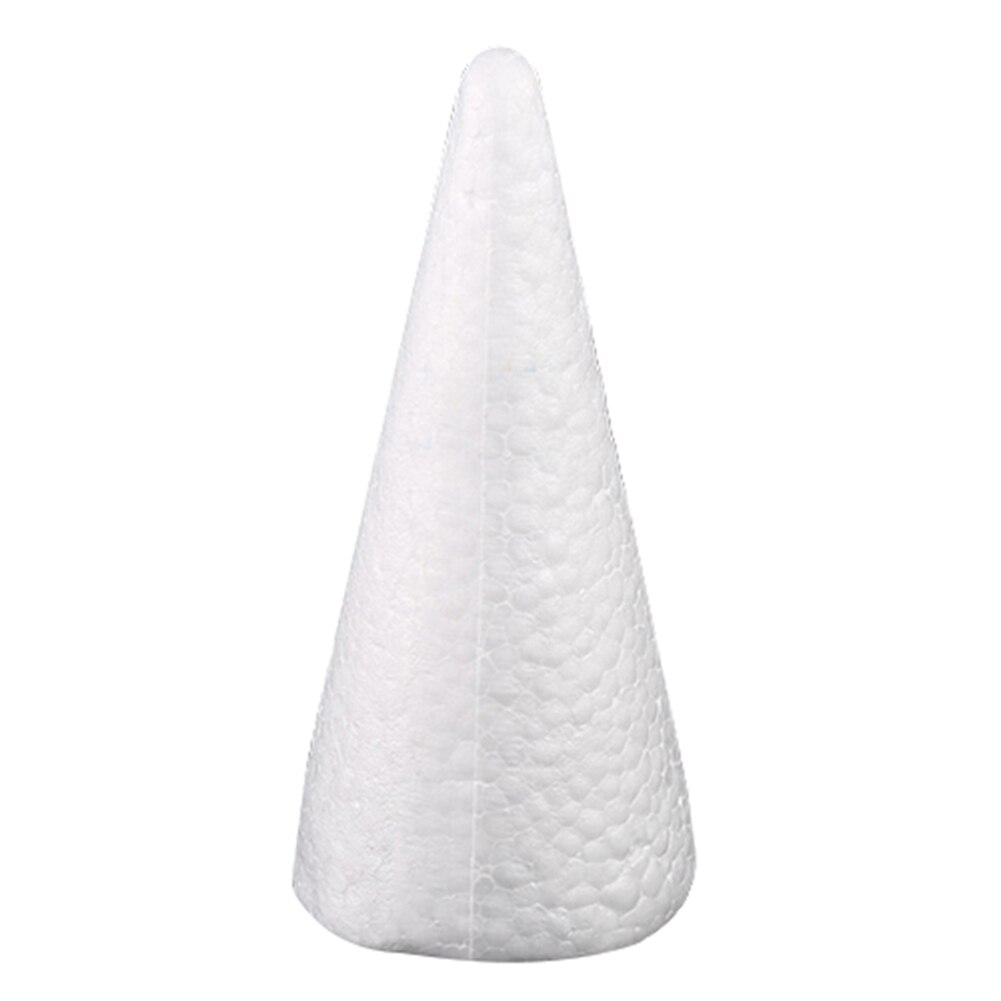 10Pcs 15cm DIY Christmas Tree Cone Shape Polystyrene Styrofoam Foam for Modeling Craft DIY Painting Drawing
