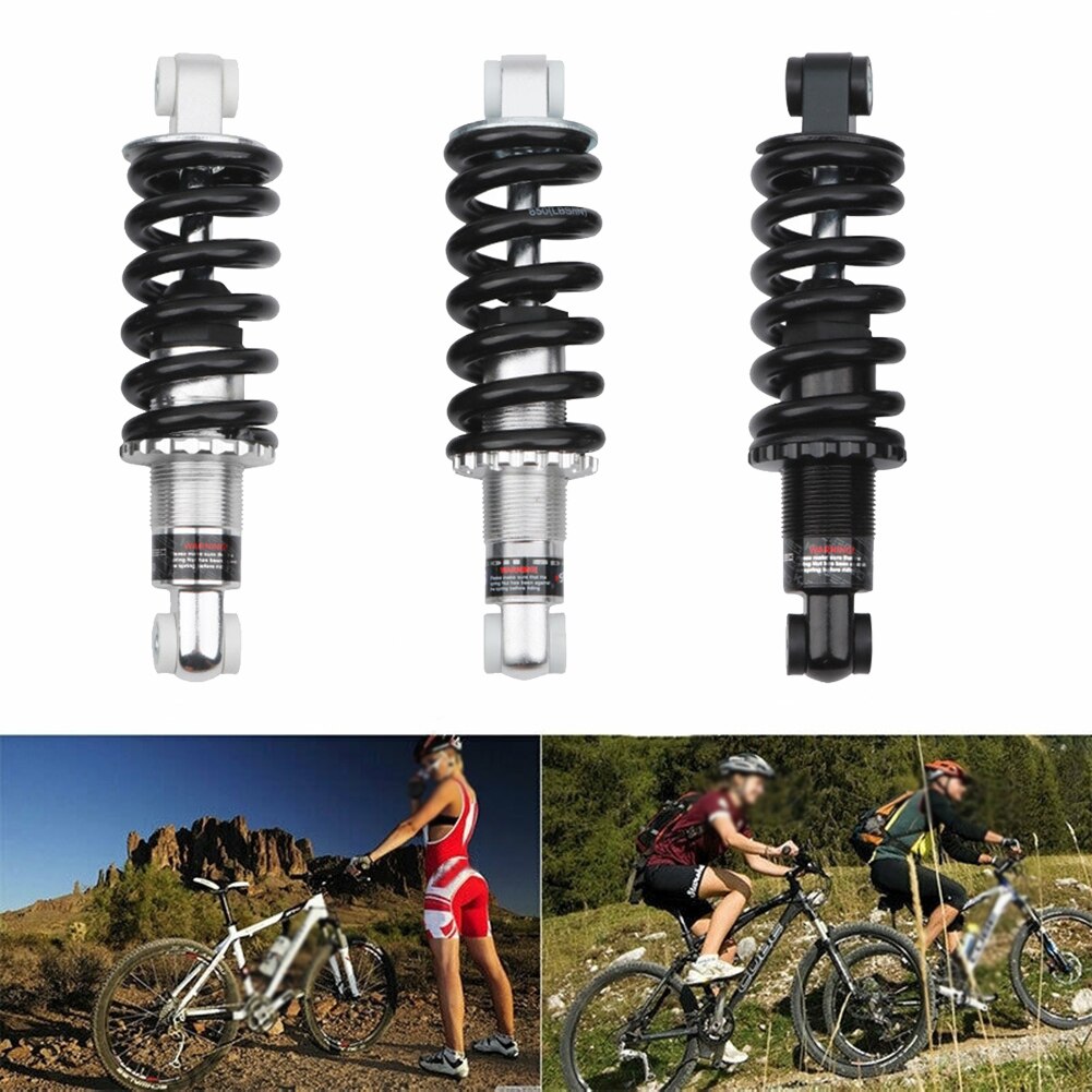 KS 650lbs Mountain Bike Air Shock Absorber MTB High Elastic Suspension Adjustable Damping Travel Downhill 165MM Universal