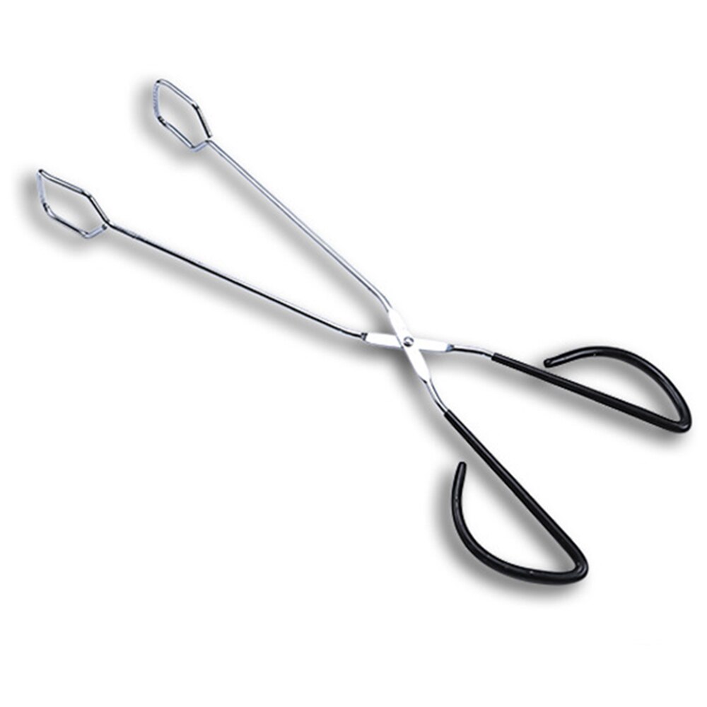 Scissor Tongs Barbecue BBQ Grill Pastry Tongs Baking Cooking Clamp Kitchen Food Scissor Tongs Stainless Steel Handles BBQ Tools: Default Title