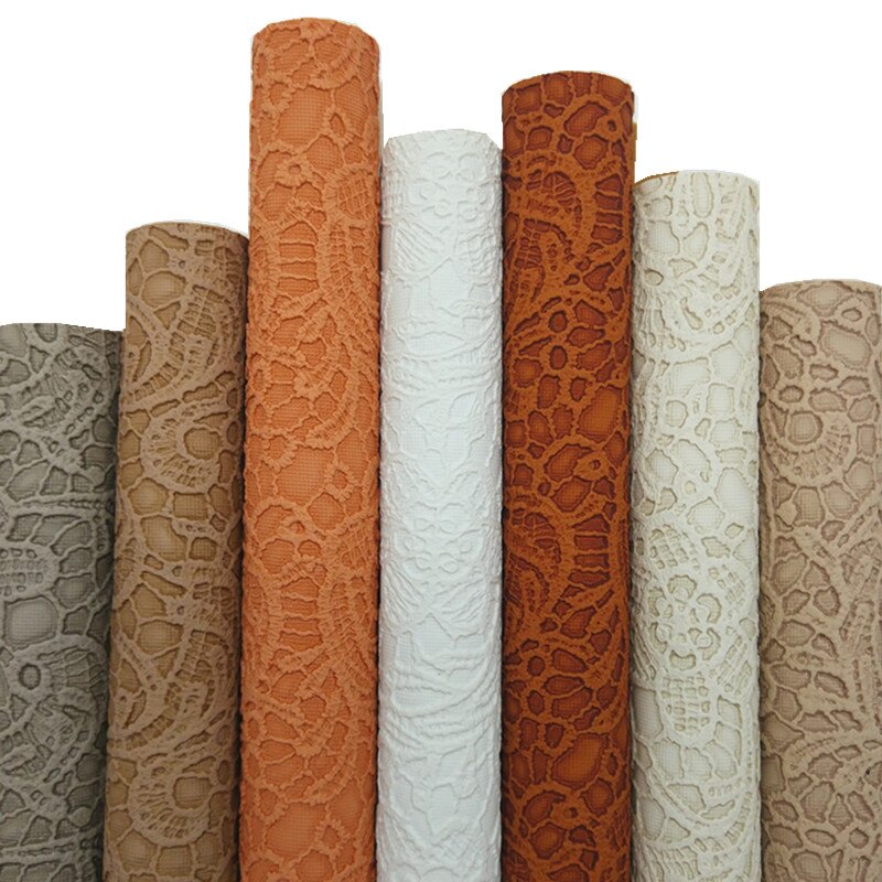 Synthetic Leather Rose Flowers Embossed Faux Leather Vinyl Fabric Leather Sheets For Bows Earrings DIY 21x29CM Q349