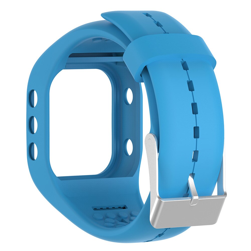 Adjustable Sports Silicone Watch Strap Wrist Band for Polar A300 Smart Bracelet: Blue