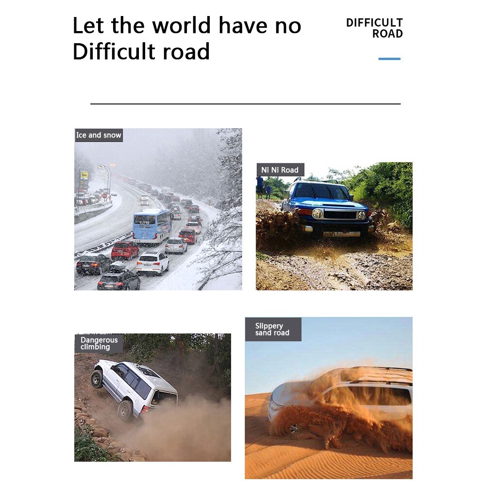 Universial Car Snow Chains Winter Use Car Tire Chain for Snow Ice Road Steel Tyre Traction Chain Universal Auto Tools car access