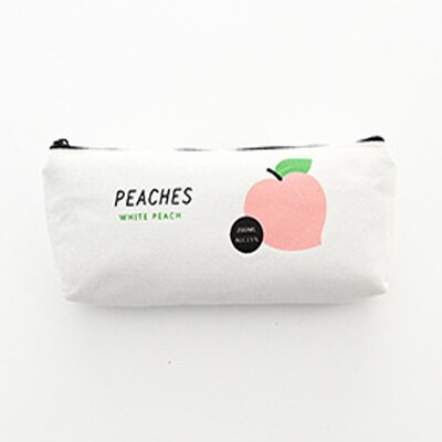 Wave Point Grid Girls Student Pencil Case School Pencil Case for Girl Boys Stationery Canvas Black Pencil Bag Box estojo escolar: F