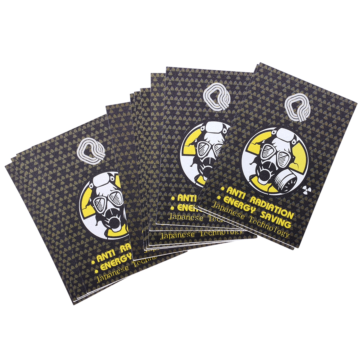 High quanlity 3000CC Ions Anti Radiation Stickers Health for Mobile Phone Fuel Saver Sticker 50pcs/lot