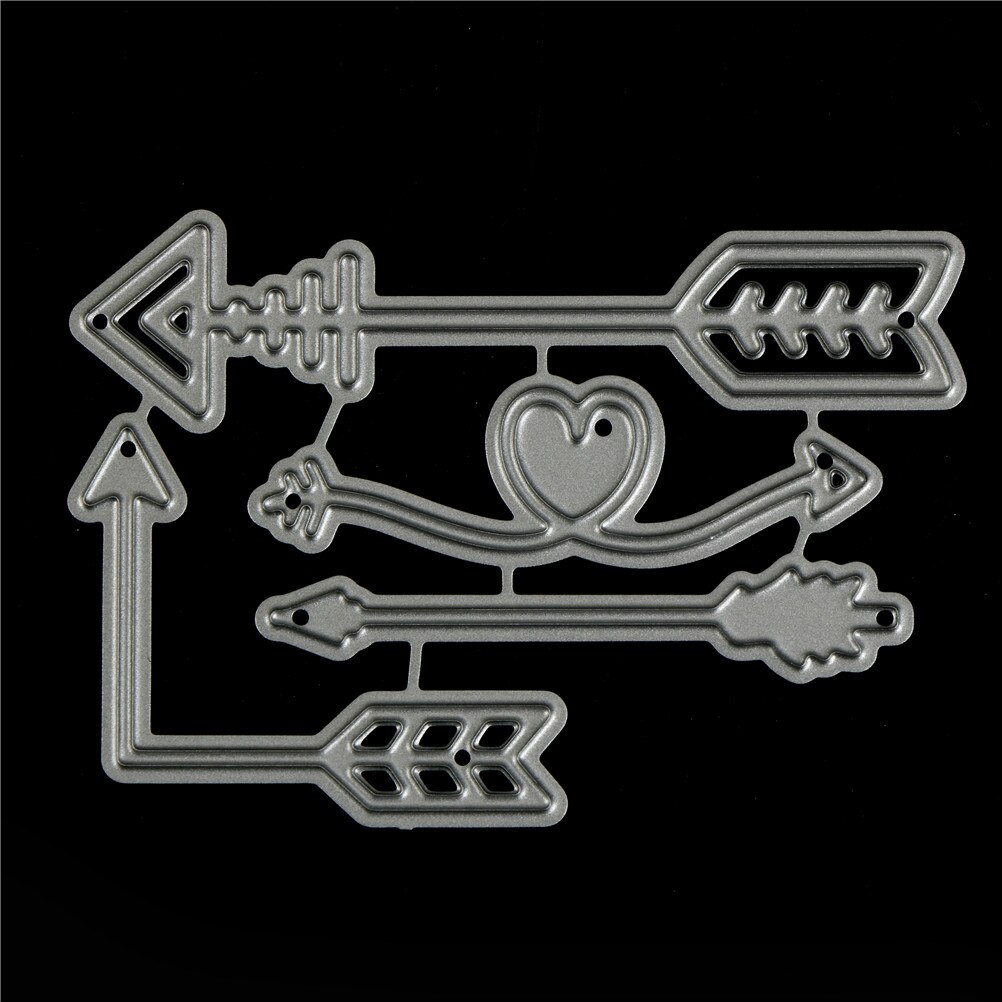 4Pcs Embossing Paper Cards Decor Stencils for Scrapbooking Album Pop Love Stripe Metal Cutting Dies