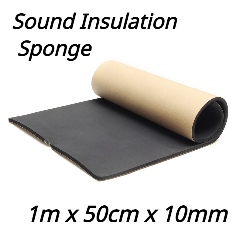 Self Adhesive Closed Cell Foam Sheets Soundproof Insulation Home Car Sound Acoustic Insulation Thermal 1m x 50cm x 10mm Thick