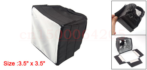 Softbox Flash Diffusore Soft Box Lambency Copertura 9x9 cm Nero per canon nikon