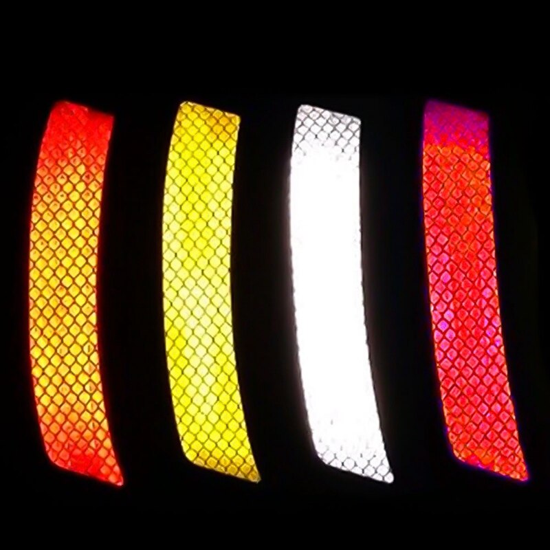 2Pcs/Lot Car Bumper Reflective Warning Strip Decal Stickers Auto Accessory Reflector Stickers Decals Car Styling