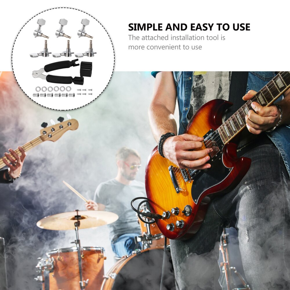 1 Set Gitaar Stemsleutels Multipurpose Pin Puller String Winder Tuning Sleutel