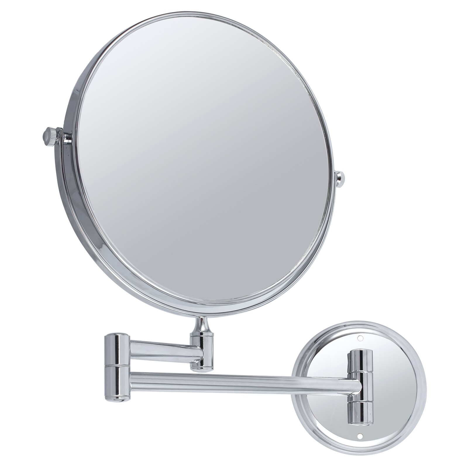 Tanice 10X Vergroting Muur Gemonteerde Spiegel 8 ''Twee-Side 360 Graden Swivel Spiegel Voor Bad Make-Up dragen Scheren Gepolijst Chroom