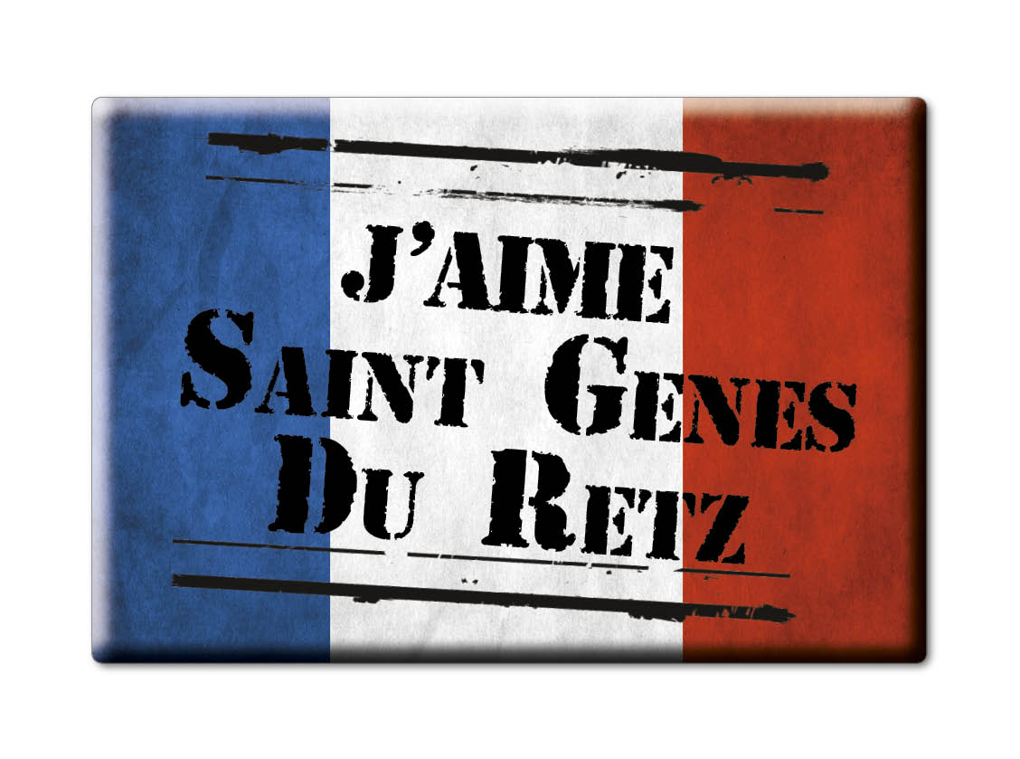 Aimant SAINT GENÈS DU RETZ lodestone RHÔNE ALPES (63) France aimant frigo SOUVENIR j'aime: VETERAN
